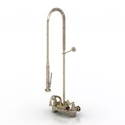 Single Bath Faucet 3d model