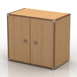 2 Doors Locker Komoda 3d model