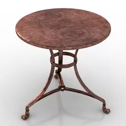 Iron Bar Table 3d model