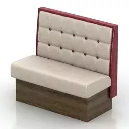 Sofa High Back Style 3d model