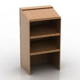 Tribune Office Cabinet 3d model