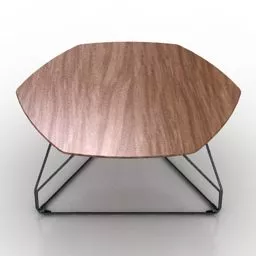 Table Polygon Wire Legs Herman Miller 3d model