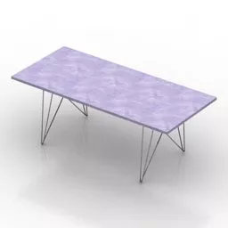 Table Tavolo Rectangular Top 3d model