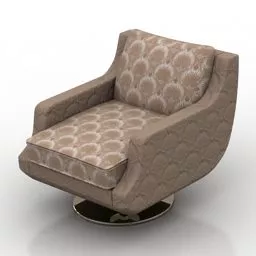 Single Armchair Trouville 3d model