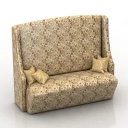 High Back Sofa Joyce 3d model