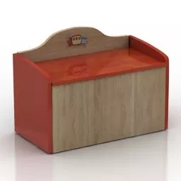 Locker Trenino Children Room 3d model Locker Trenino Children Room 3d model