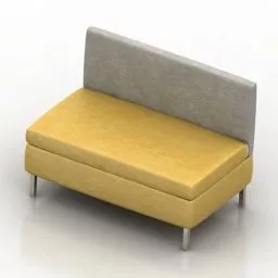 Sofa Fiesta Thin Back 3d model