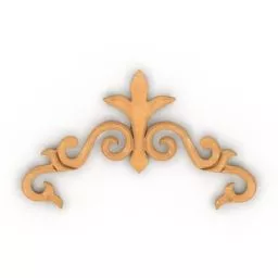Decor Kazakh Floral Style 3d model