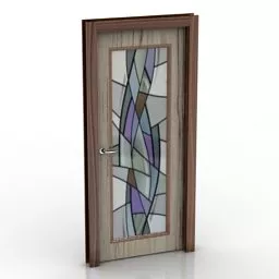 Door Colore Color Glass Decoration 3d model