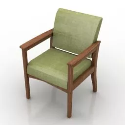 Single Armchair Amenity 3d model