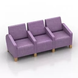 Seats Separate Armchair Amico 3d model