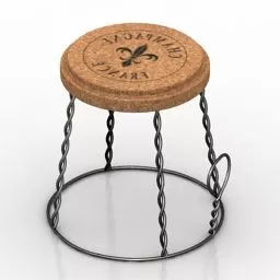 Round Seat Champagne 3d model