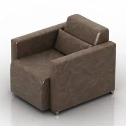 Vintage Leather Armchair Jori 3d model
