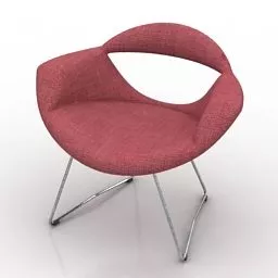 Modern Armchair Rumi Design 3d model