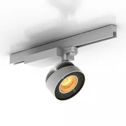 White Spotlight Track Lighting 3d model