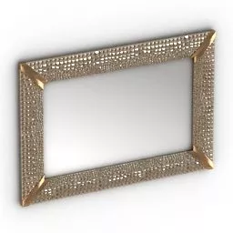 Stylist Mirror With Lamp 3d model