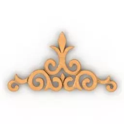Wall Classic Pattern Decor Kazakh 3d model