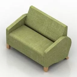 Sofa Amico Loveseat Style 3d model