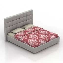 Double Bed Alabama Design 3d model