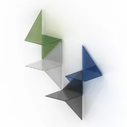 Shelves Polygon Shape Adonde 3d model Shelves Polygon Shape Adonde 3d model