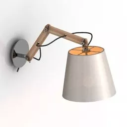 Antique Brass Sconce Candlestick Shape 3d model