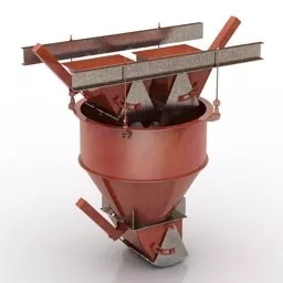 Construction Industrial Bunker 3d model