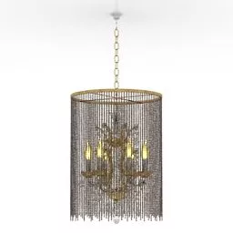Candlesticks Luster With Cover Shade 3d model