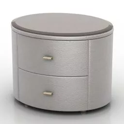 Sandal Round Bedside Table 3d model