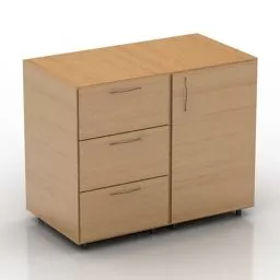 Locker Wardrobe Shelf Combine 3d model