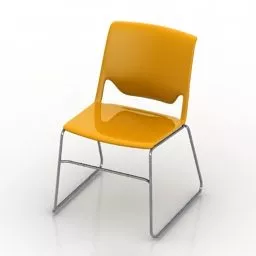 Plastic Chair Haworth 3d model