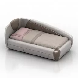 Lounge Bed Santa 3d model