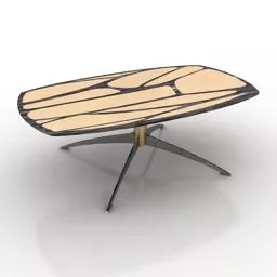 Marble Table Mercedes Benz 3d model