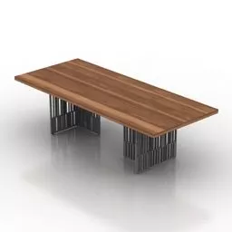 Wood Conference Table Codex 3d model