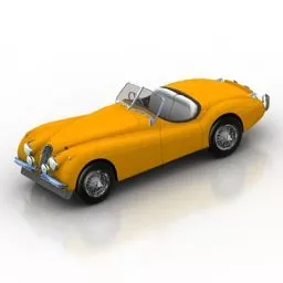 Jaguar Xk120 Se Roadster Car 3d model