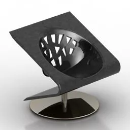 Contemporary Armchair Ascot Design 3d model