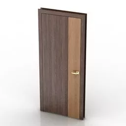 Wood Door Misto Decor 3d model