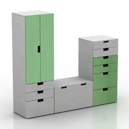 Ikea Locker Stuva 3d model