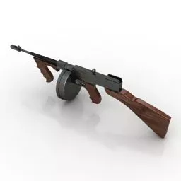 Gun Thompson Weapon 3d model