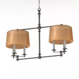Luster Lampex Three Bulbs 3d model