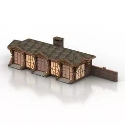 Bbq House Building 3d model