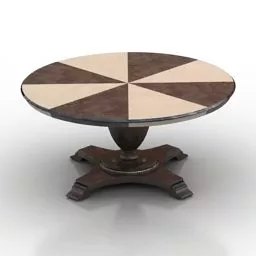 Classic Wood Table Royale 3d model