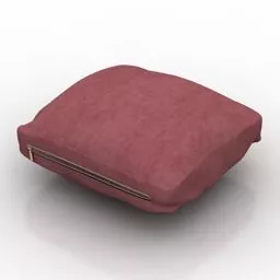 Red Fabric Pillow 3d model Red Fabric Pillow 3d model