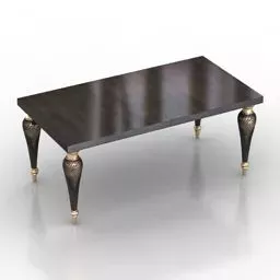 Elegant Design Black Table Marcello 3d model