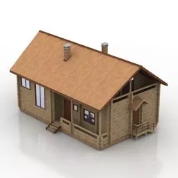 Peasant Cottage House 3d model