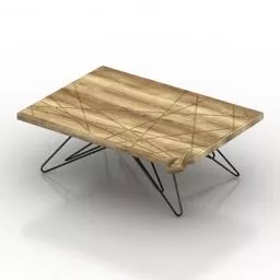 Diy Table Wooden 3d model
