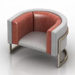 Waiting Hall Sofa Armchair 3d model
