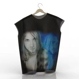Shirt Clothes On Hangers 3d model