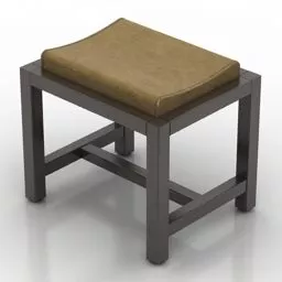 Wooden Seat Ernest Chair 3d model