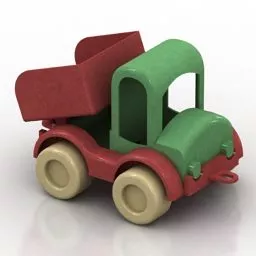 Wooden Toy Truck 3d model