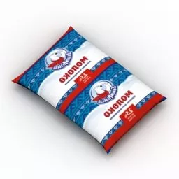 Packet Milk Food 3d model